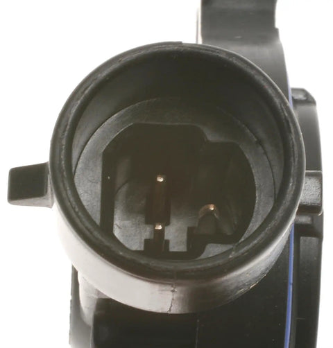 Throttle Position Sensor Replacement for Cars and Trucks Premium Aftermarket TPS That Keeps Your Engine Fuel and Ignition in Check for a Smooth Power Ride and Dependable Daily Driver Performance. front view of black plastic TPS connector