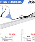 12V High Speed Linear Actuator With 8 Inch Stroke And 66 Lb Load, wiring diagram, IP54 waterproof, includes mounting brackets