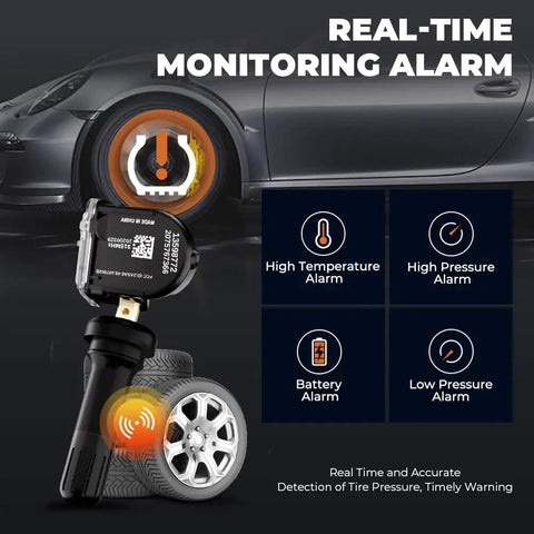 GM TPMS Sensor Replacement For Buick Enclave LaCrosse Lucerne Allure LeSabre And Cadillac Models Tire Pressure Monitoring System Sensor OE Part Numbers 13598772 13598771 13586335 15268606 15825475 10394110 20925924 25920615 20923680 25799331 on wheel
