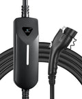Level 1 And Level 2 Portable EV Charger With Dual Plugs NEMA 5-15 And NEMA 14-50, 240V 40 Amp Input, Travel Ready