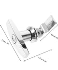 2 Pack Zinc Alloy Cam Cabinet Locks With Keys For RV Trailer Toolbox Doors showing 3-inch sleek exterior dimensions