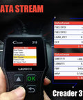 OBD2 Scanner CR319 Full OBD2 Functions Code Reader For Check Engine Light with diagnostic menu and data stream display