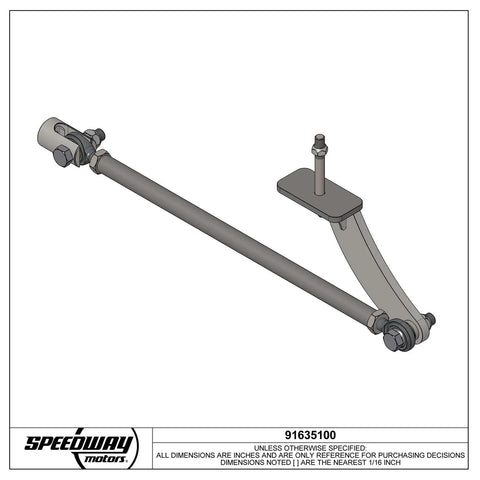 Spring Behind Panhard Bar Kit For Deluxe T Bucket And 1927 T Frames, Reduces Side To Side Chassis Sway, Natural Finish, Lightweight Yet Strong, Easily Adjustable For Your Application, A Must Have For Cross Steering Hot Rods.