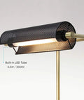 LED Desk Lamp With USB Charging Port And Flexible Swivel Arm, Sturdy Metal Construction, Soft White 3000K Reading Light, ETL Listed
