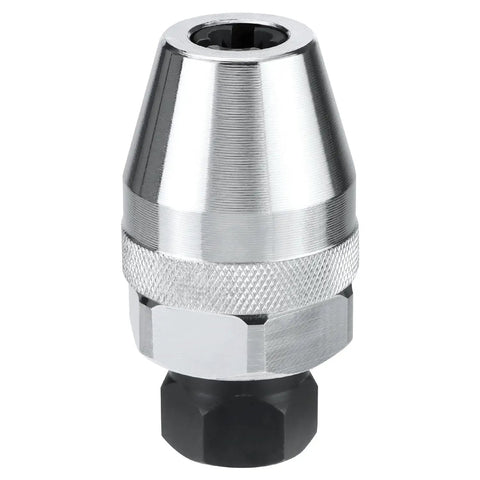 Beefy Damaged Bolt And Stud Extractor Kit With Three Eighths Inch Drive, Heat Treated Alloy Steel, Chrome Finish