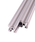 Two 1000mm T Slot Aluminum Extrusion Rails European Standard Anodized Silver Linear Guide Rails for 3D printers and CNC workbenches