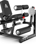Leg Extension And Curl Machine For Home Gym With Adjustable Seat And Backrest Durable 14 Gauge Steel Construction