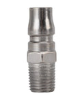 Heavy Duty Pneumatic Air Impact Wrench With Half Inch Drive Delivering One Thousand Two Hundred Nm Torque And Ten Thousand Rpm Spin In A Slick Lightweight Composite Shell connection fitting, metallic finish.