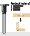 Solid 1/4 Inch Shank Wood Router Drill Bit For Curved Arcs Bending And Detail Work Perfect Carbon Steel Milling Cutter shown with wood moldings.