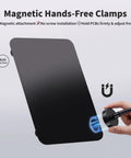 Magnetic Hands-Free Clamps for Versatile Soldering Station With 5X Magnifying Glass, ideal for assembly and PCB repair.
