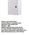 Vertical Round Lock Power Distribution Box With Customizable Electric Meter Panel And Monitor Control Enclosure made of cold-rolled steel