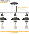Farmhouse Rustic 3 Light Vanity Sconce Set industrial black installation components