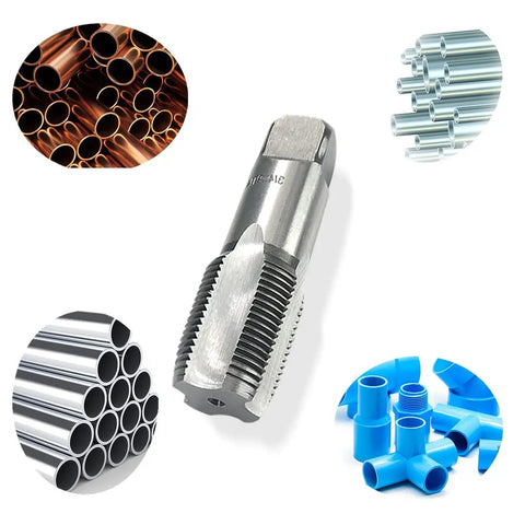 Go To Pipe Thread Forming Taps Set For Cleaning And Rethread Damaged Or Jammed Pipe Threads 5 Piece High Speed Steel Kit Image
