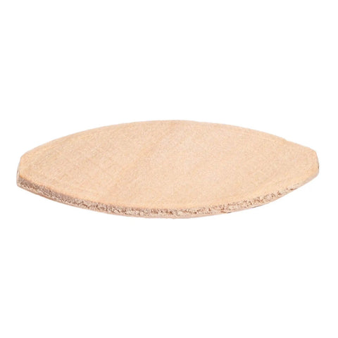 Single beech wood biscuit from 200 Pcs Assorted Beech Wood Blanks For Biscuit Jointer No 20 And No 0 Flattened And Glue Ready Built For Tenon Machines Uniform Size Pro Grade Woodworking For DIY Projects