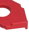 Heavy Duty Aluminum Alloy Radius Jig Router Templates 3 Piece Pack T25 guide close-up view showing precise T25 cut for woodworking.