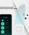 No Fuss Next Gen Smart Power Strip Featuring Lightning Fast Usb C Ports And Ble App Sync Plus Hassle Free Voice Command For Dependable Home Setup Surge Guard showing app control and physical button.
