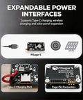 Expandable power interfaces for Built Tough Reliable 1200mAh Mini Uninterruptible Power Supply Battery Pack Designed For Raspberry Pi Zero W Wh And 2W Model Board.