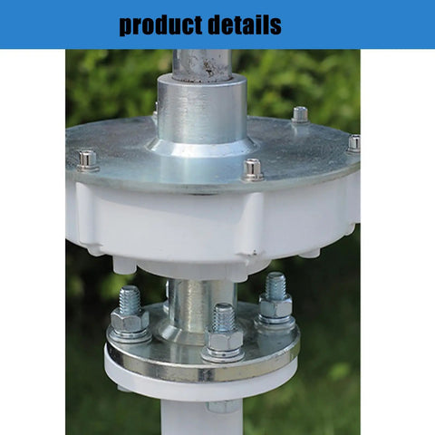 Close-up of turbine components from 20000W Vertical Wind Turbine Kit For Home Power Generation 12V Genny Electricity Producer Equipment