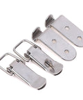 4 Pack Multifunctional 90 Degree Silver Buckle Latches For Wood Boxes And Drawers Iron Spring Loaded Draw Toggle Locks