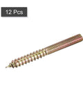 Badass M5x50mm Hanger Bolts For Solid Wood Furniture Slick Double Ended Thread Dowel Screws Heavy Duty Zinc Coated Carbon Steel