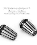 High Precision Cnc Milling Collet Set made from durable 65Mn steel for quarter inch and eighth inch shank bits, two collets