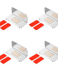 Four Pack Magnetic Door Catches No Drill Heavy Duty Hidden Locks with strong adhesive strips for cabinet safety.
