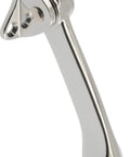 4 Inch Chrome Kickdown Door Stop, Flip Down Door Holder That Locks Upright When Not In Use, Heavy Duty, Tough As Nails Metal Door Stop, 1 Pack
