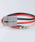 No Sweat 8AWG Charging Cables With 50 Amp M8 Connectors For LiFePo4 Lithium Batteries Boat Rv Forklift Snap And Go Power Transfer Wires shown with connectors and terminals.
