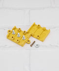 3 Pole High Current Electric Bicycle Motor Cable Connector Block Bakelite Insulated Wire Connection Box with yellow housing open view