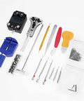 All In One 147 Piece Watch Repair Tool Kit Pro Grade Gear with pin remover, case opener, and steel spring bar tools