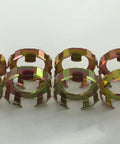 Trailer spindle nut retainers, 8-pack, iridescent metal, for EZ-Lube jam nuts on Dexter 2-8K axles