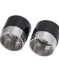 Trailer Wheel Bearing Protector Two Pack Stainless Steel Hub Cap 1.98 Inch Diameter Boat Trailer Bearing Cover