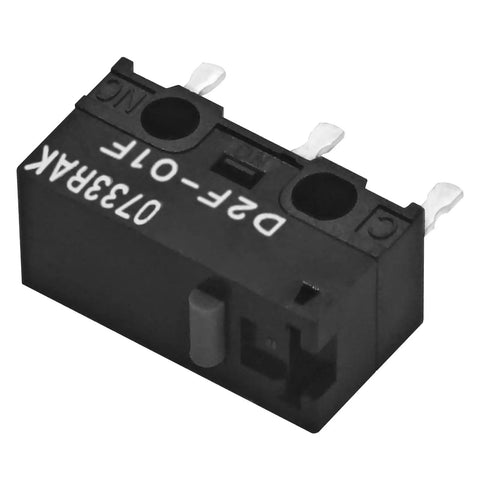 Smooth Operator Subminiature Micro Switch Kit Featuring Crisp SPDT Contacts And Sturdy Pin Plunger, black plastic microswitch close-up view.