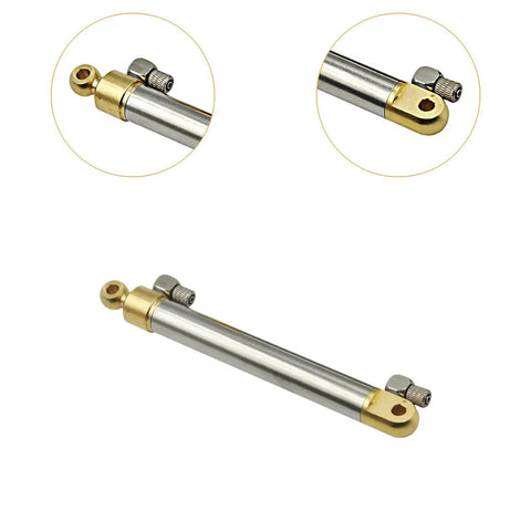 RC Model Hydraulic Cylinder Stainless Steel Spare Part 75 mm stroke for dump truck models and excavators detailed view