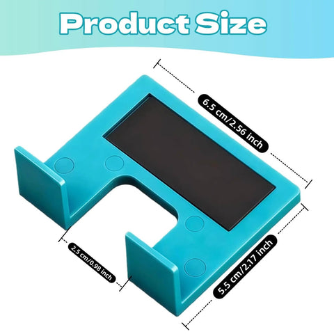 The Easy Hinge Mate Quick Install Hinge Jig With Magnetic Locking For No Drill Door And Cabinet Setup, shown with size dimensions.
