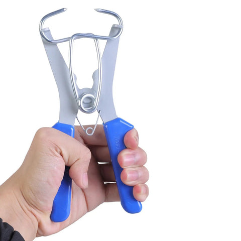Essential Miter Clamps For Frames And Moldings Made Of Durable Steel With Ergonomic Grip Handles For Tough Woodworking Projects And Quick Spring Clip Installation Corner Tools, blue handles
