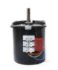 Heavy Duty 28W Permanent Magnet Synchronous AC Electric Motor with solid shaft and wiring connections for versatile applications.