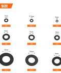 900 Piece Black Zinc Flat Washers Assorted Kit With Lock Metal Washers In Durable Plastic Case Includes M2 M2.5 M3 M4 M5 M6 M8 M10 M12 For Electrical Projects And DIY Gear