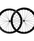 Tubeless Disc Brake Road Bike Wheelset 25mm Carbon 700c With 45mm 50mm 65mm Rim Options Shimano 8 9 10 11 Speed Cassette Compatible Toray T700 UD Finish