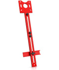 Bulletproof Adjustable Router Circle Cutting Jig For Compact Shop Setups Smooth Arc Routing And Super Precise Curved Edge Trimming Made Dead Simple with red aluminum guide.