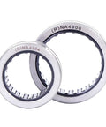 Heavy Duty Needle Roller Bearing Without Inner Ring RNA4917 Pre Lubed for hydraulic cylinders, image shows two sizes, NA4904 and NA4906.
