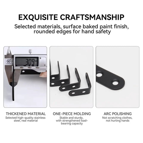 20 Pieces Stainless Steel L Right Angle Brackets With 1.57 By 1.57 Inch Sides Includes 80 Screws Beefy Built Corner Braces