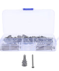 30 Sets Zinc Alloy Drywall Anchors With M4.2 Self Drilling Screws Heavy Duty Hollow Wall Expansion Kit For Concrete And Plasterboard Plus Mounting Lights, open case