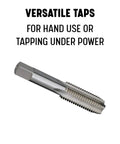 M32 X 2 Pro Grade High Speed Steel Plug Tap For Through Holes HSS Hand Tap shown with versatile usage options