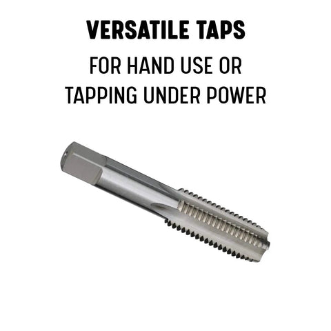 M32 X 2 Pro Grade High Speed Steel Plug Tap For Through Holes HSS Hand Tap shown with versatile usage options
