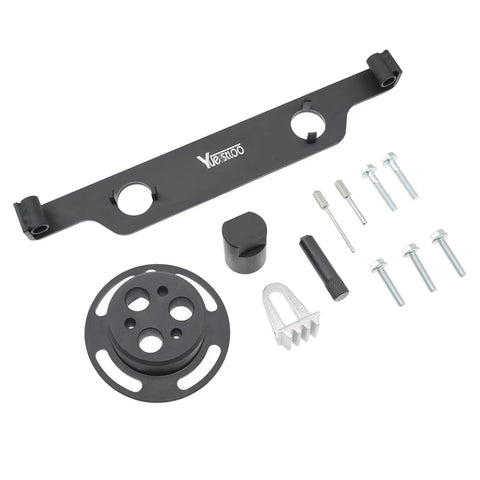 Camshaft Locking Timing Tool Kit For GM Ecotec 2.0L And 2.4L Engines, includes cam phaser retainer, sprocket holder, spline lock bar