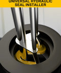 Hydraulic Seal Installation Tools Set Pro Grade 3 Piece Upgrade Kit For Piston And Cylinder Seals close-up in action