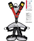 Climbing Safety Belt For Outdoor Tree Climbing, Adjustable Quick-Dry Nylon Harness With Sturdy D-Rings, high-tension stitching, 300 kg capacity