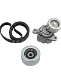 Engine Serpentine Drive Belt Kit Fit 2018 To 2024 Toyota Sienna Lexus RX350 Avalon ES350 3 5L V6 Replace 90K39424A Premium Heavy Duty Drive Belt Compatible With OEM Specs Ensures Smooth Alternator Action And AC Performance Runs Like A Dream, with belt, tensioner, and idler pulley