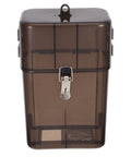 Tough As Nails Universal Electric Vehicle Charger Cover Featuring Waterproof Connector Housing And Smart Thermal Venting For Reliable Outdoor Plug And Port Protection in brown plastic.